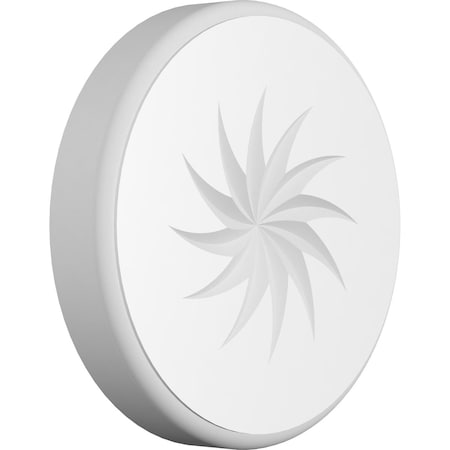 Ekena Millwork Standard Grayson Spiral Rosette With Rounded Edge, 6"W x 6"H x 1"P ROSP060X060X100GRY14